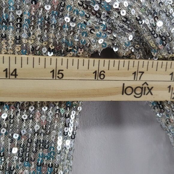 Inc International Concepts Sequin Tunic Gray Size XS *Flaw* (hanger) - Picture 5 of 9